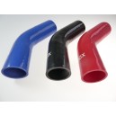 45mm - manchon silicone coude 45° 3 plis﻿