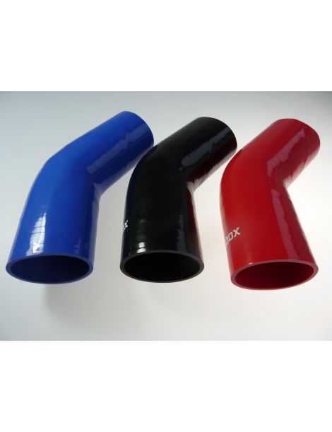 80mm - manchon silicone coude 45° 4 plis﻿