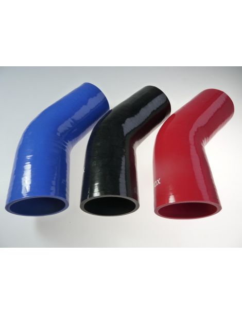 90mm - manchon silicone coude 45° 5 plis﻿