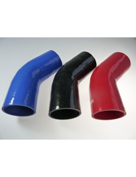 95mm - manchon silicone coude 45° 5 plis﻿