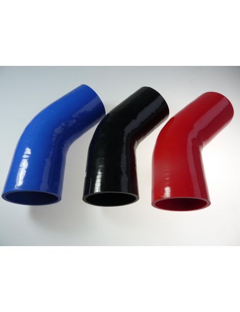 102mm - manchon silicone coude 45° 5 plis﻿