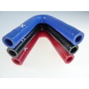 13mm - coude silicone 135° 3 plis﻿