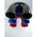 85mm - Coude silicone 180° 5 plis? REDOX