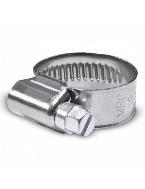 16-25mm - Collier de serrage inox largeur 12mm