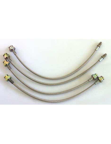 Set van 4 Goodridge gevlochten remslangen voor ALFA ROMEO 147 GTA 3.2 V6 24v