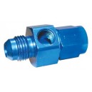 Adaptateur mâle/femelle Dash6 avec piquage 1/8"NPT pour manometre