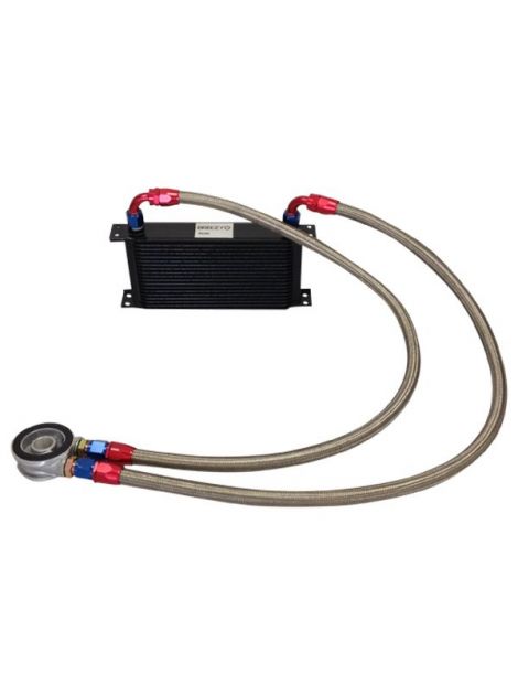 Kit radiatore olio a matrice BREEZY DASH10 da 235 mm a 19 file, piastra standard MOCAL