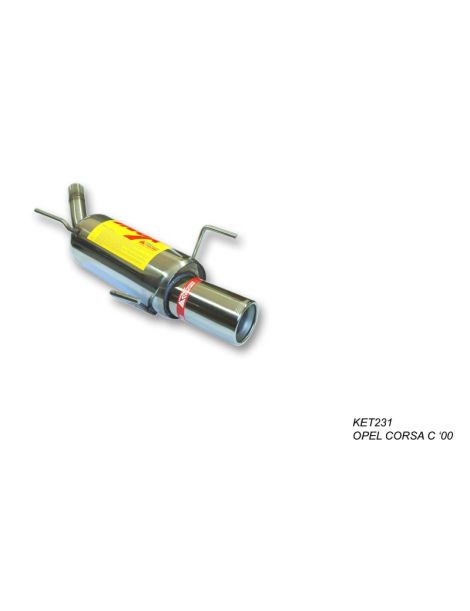 Silenziatore di scarico in acciaio inox RC RACING riferimento ET231-GN