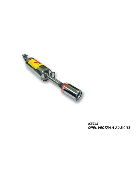 Silenziatore di scarico in acciaio inox RC RACING riferimento ET38-GN