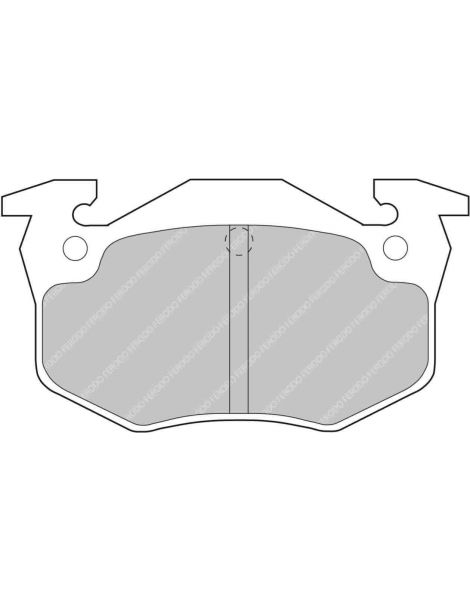 PEUGEOT 106/205/206/306/307/309 Achterremblokken FERODO DS2500