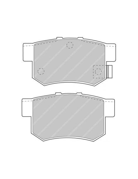 Plaquettes FERODO FCP956