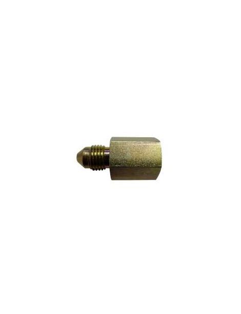 NPT 1/8" - JIC 3/8" (DASH3) Adaptateur femelle-mâle