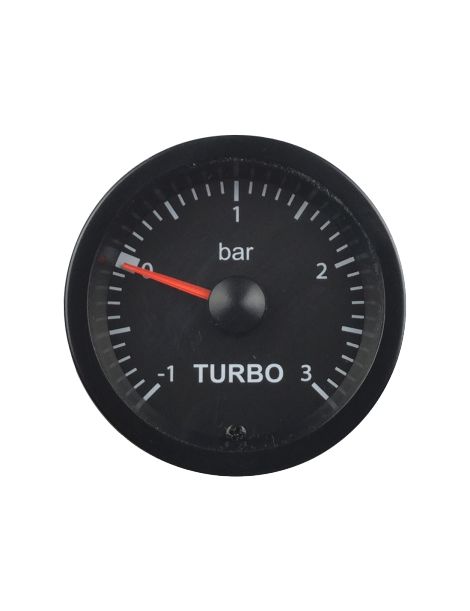 Manomètre pression turbo PRO fond noir -1/+3bars