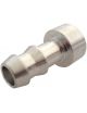 DASH 6 Aluminum grooved insert for weld-on hose, 536 Series DASH6, 200 Series DASH8, 12mm diameter rubber hose