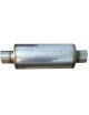 Silenziatore in acciaio inox NOVAREC da 70 mm a saldabile, corpo da 127 mm, lunghezza 450 mm