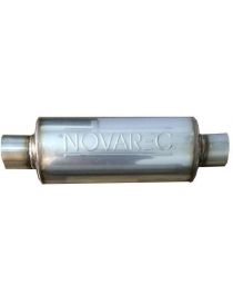 70mm - Silencieux inox NOVAREC à souder, corps 127mm, longueur 450mm