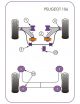 PSA 106/SAXO TU5 kit de 2 silentblocks duros ROHNCOR Rodamiento barra estabilizadora delantera inferior 20mm, Equivalente a