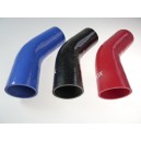 13mm - manchon silicone coude 45° 3 plis﻿