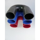 13mm - coude silicone 180° 3 plis﻿