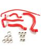PEUGEOT 206 S16 kit 5 tubi flessibili acqua in silicone REDOX con fascette