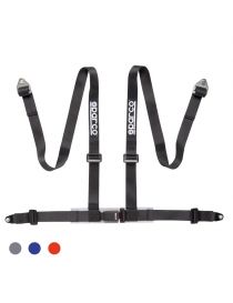 Harnais SPARCO 4 points 2" à visser noir homologation CEE