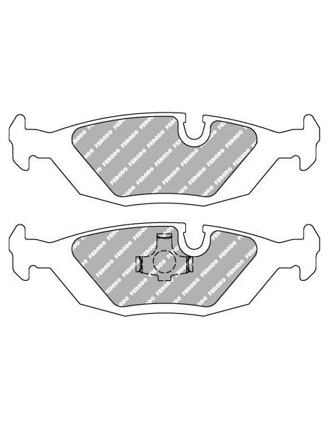 BMW SERIE 3 E30/SERIE 5 E28/SERIE 6 E24/SERIE 7 E23/M5/M535/M635 Plaquettes freins arrières FERODO DS2500