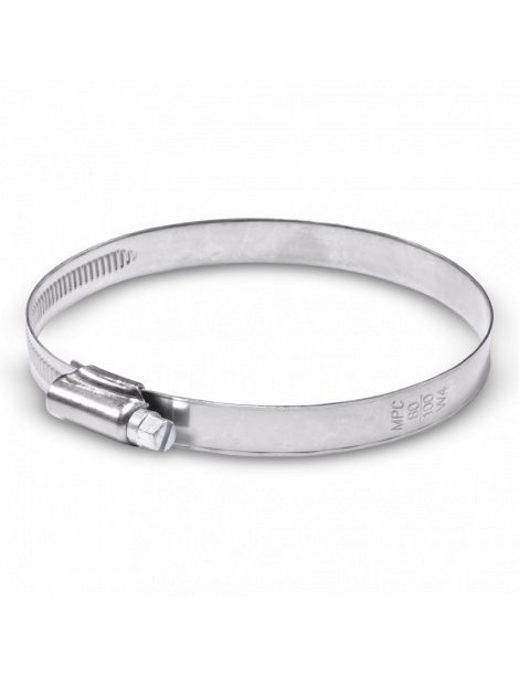 80-100mm - Collier de serrage inox largeur 12mm