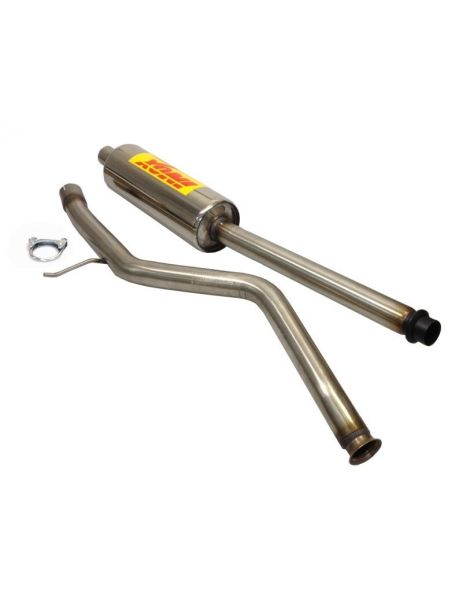 Intermédiaire échappement avec silencieux RC RACING PEUGEOT 206 1.6 16V 2000- 