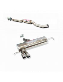 AUDI S3 8L 1.8T 210CV 1998-2002 Ligne catback resonated 2x73mm polies RC RACING