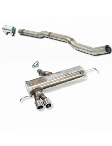 AUDI S3 8L 1.8T 210CV 1998-2002 Ligne catback non-resonated 2x73mm polies RC RACING