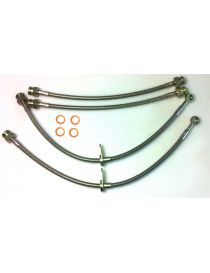 Set van 4 Goodridge gevlochten remslangen voor Ford Fiesta MKVI 2008- 1.6 TI-VCT