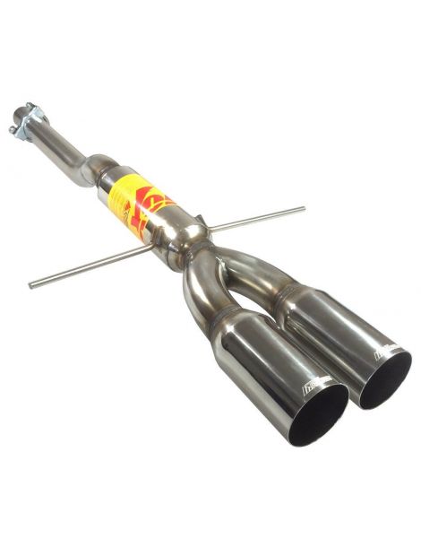 RC RACING reference ET379-GN Stainless steel exhaust silencer