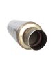 76,1 mm - Silenziatore NOVAREC in acciaio inox a saldabile, corpo 127 mm, lunghezza 450 mm