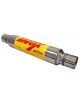 Silenciador de acero inoxidable RC RACING de 60,3 mm Ã¡ soldable, cuerpo de 85 mm, longitud de 400 mm