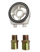Plaque porte-sondes 3x 1/8 NPT + extension filtre huile M20/3/4 DESTOCKAGE: PAS DE RETOUR