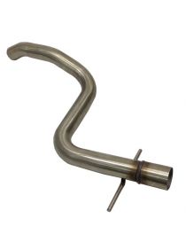 RC RACING Teilenummer TI-2-61AS Zwischenauspuff aus Edelstahl