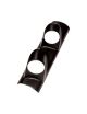 Angled bracket for 2 gauges, 52mm diameter, for windshield pillar