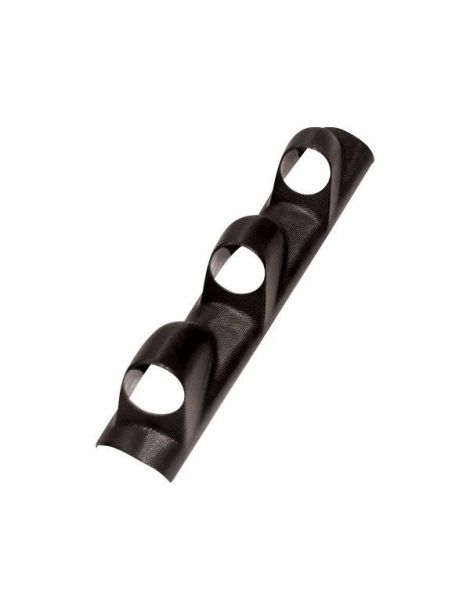 Angled bracket with 3 gauges, 52mm diameter, for windshield pillar