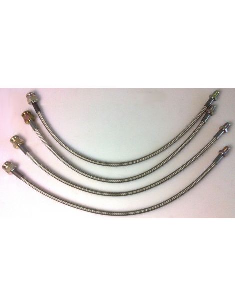 kit de latiguillos de freno trenzados Goodridge para Alfa Romeo 147 (excepto GTA)