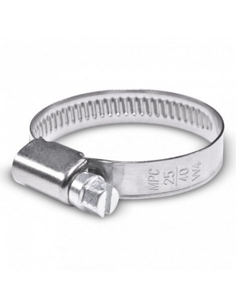 Collier de serrage inox 25-40mm largeur 9mm