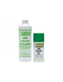Kit GREEN bidon nettoyant 500ml et aérosol huile de filtration 300ml
