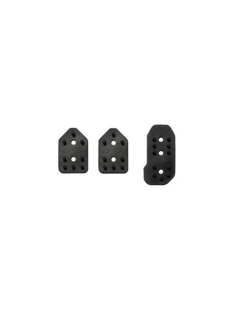 SPARCO Kit 3 caoutchoucs pedalier rechange avec accelerateur excentre DESTOCKAGE: PAS DE RETOUR