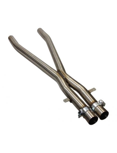 Escape intermedio de acero inoxidable TI-381S de referencia RC RACING