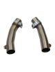 Manguitos de acero inoxidable para colectores RC RACING 4 en 1, referencia TE381 (PAR)