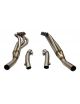 Collettori di scarico RC RACING 4 in 1 in acciaio inox (coppia) per l'installazione con il tubo intermedio