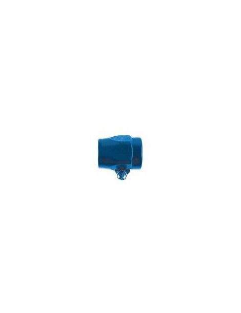 Abrazadera de manguera DASH 10 con tuerca de aluminio falsa, color azul