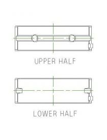 Juego de cojinetes de cigÃ¼eÃ±al trimetal ACL Races Series 5M1237H, tamaÃ±o: ORIGINAL