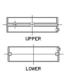 Juego de cojinetes de cigÃ¼eÃ±al trimetal ACL Races Series 5M7298H-01, tamaÃ±o 01
