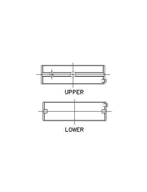 ACL Races Serie 5M7298HX-STD Trimetal Krukaslagerset, Maat HX