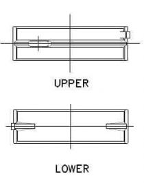 Juego de cojinetes de cigÃ¼eÃ±al trimetal ACL Races Series 7M2398HX-STD, tamaÃ±o HX